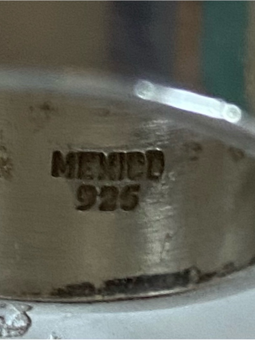 Vintage Mexico 925 Sterling Silver Wide Cigar Band Ring Size 7 - Picture 4 of 4